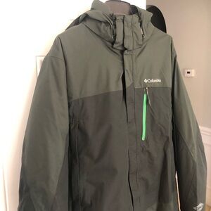 New: Columbia Interchange 3 in 1 System Lhoste Omni Tech Waterproof Parka. Large